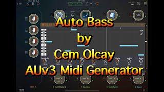 Auto Bass Midi Generator by Cem Olcay - Brilliant for Evolving Soundscapes - Tutorial for the iPad