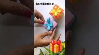 Gift box craft/christmas craft for kids/ paper craft #christmascrafts #trendingshorts