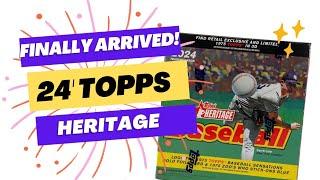 FINALLY! 1st 2024 Topps HERITAGE Monster Box! Let's Go!! #'d & Color Variations Pulled!