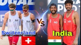 India Vs Switzerland volleyball World Beach Pro tour #switzerland #india #volleyball