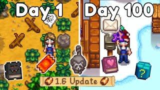 I Played 100 Days of Stardew Valley 1.6