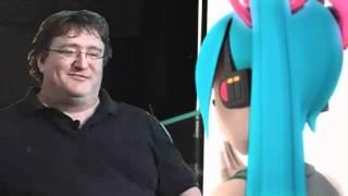 Miku Visits Valve Software