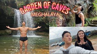 Drinking the medicinal water in Meghalaya| Exploring Meghalaya the land of clouds| Garden of caves