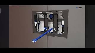 How to install Geberit Sigma40 flusing plate