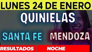 Resultados Quinielas Nocturna de Santa Fe y Mendoza, Lunes 24 de Enero