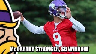 FOWLER: JJ McCarthy Looking A LOT Stronger, Vikings See a 3-Year Super Bowl Window
