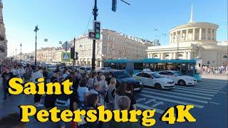 Walk around Saint Petersburg. [4K]