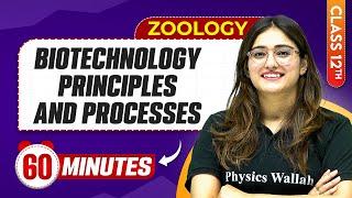 Biotechnology Principles And Processes in 60 Minutes | Class 12th Zoology | Mind Map Series