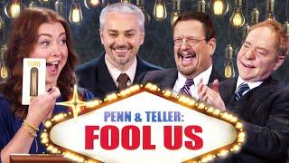 Can four light bulbs fool Penn & Teller?!?  Peter Wood returns to Fool Us