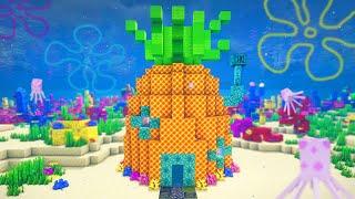 Minecraft Tutorial | How to Build Spongebob's Pineapple House + Inside | 1.16 Underwater House