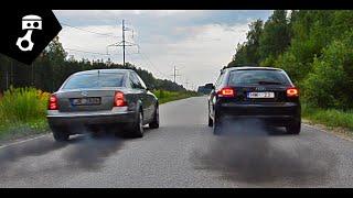 VW Passat B5.5 1.9TDI vs Audi A3 8P1 2.0TDI Drag; zhmuraTV