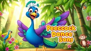  Peacock Dance Song | Colorful Bird Nursery Rhyme for Kids | Fun Learning Songs | La La Land