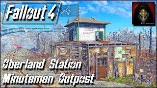 Fallout 4 | OBERLAND STATION SETTLEMENT - Minutemen Outpost/Lookout