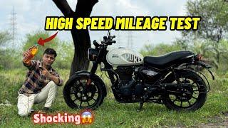 New Hunter 350 High Speed Mileage Test | RE Hunter 1Liter Mileage  |