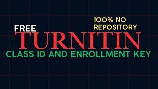 Turnitin password and username - Turnitin class id and enrollment key free 2024 | EP 12