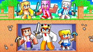 FANGIRLS TUEUSE vs SUPER GARÇONS en MANHUNT sur Minecraft !