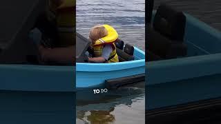 Little boy takes the boat out by himself  @LiamsLifeYouTube