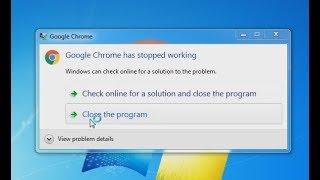 Google Chrome has stopped working Google Chrome -problems fix)by Tech Help Community