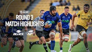 Hurricanes vs Blues Rd 3 Super Rugby Pacific | Match Highlights