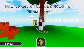 How to get all badge pillow in Pillow Fight! - Roblox