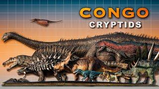 CONGO Cryptids Size Chart | Mokele Mbembe, Kasai Rex, Nguma Monene, J'ba Fofi and more...