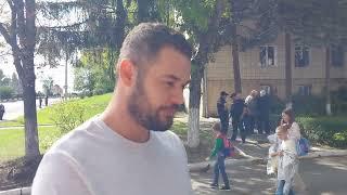 Кишинёв.Влад Арсенюк на Протесте у здания Телерадио Молдова(25.09.24)