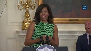 First Lady Michelle Obama and Dr. Biden Host a Joining Forces Employment Event