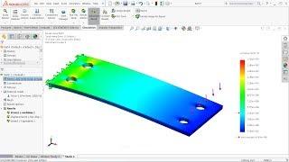 Solidworks Simulation tutorial | Static Simulation Study