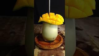 How to make mango juice mixed with green chocolate jelly #taenyoknyok #shorts