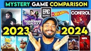 EPIC MYSTERY GAMES 2023 VS 2024 COMPARISON |  EPIC GAMES FREE GAMES