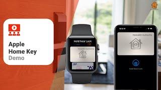 Apple Home Key setup demo and iPhone and Apple Watch demo