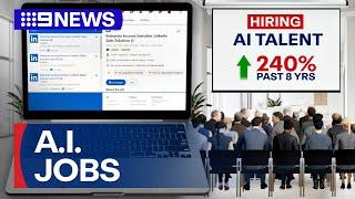 AI creating new jobs across multiple industries | 9 News Australia