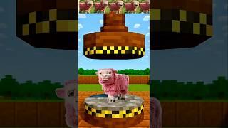 Hydraulic Press VS Pink Sheep Minecraft