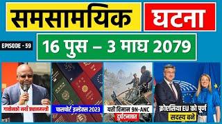 Current Affairs Nepal 2079 | Samsamyik Poush 16 - Magh 3 | Loksewa Aspirants Nepal