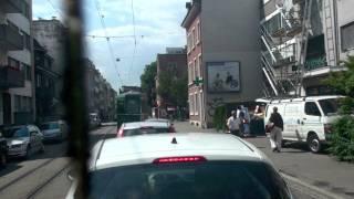 Drämmli Basel Tram drivers view 4 time lapse tour バーゼルのトラム (前面展望)