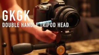 GkGk® G07 Double Handle Tripod Head 360 Degree