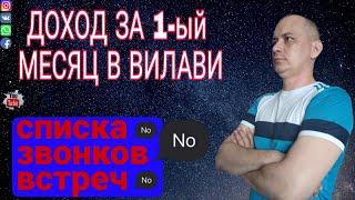 Доход за 1-й ПОЛНЫЙ месяц в Вилави/Vilavi. Сетевой через интернет. Закрыта квалификация GOLD