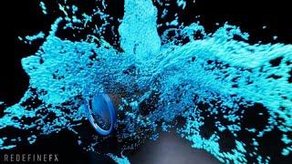 Niagara Fluids Attraction Force Liquid Simulation in Real-Time / Unreal Engine Motion Design