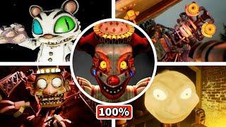FNAF Secret Of The Mimic - All Bosses + ALL ENDINGS 4K (Five Nights at Freddy's)