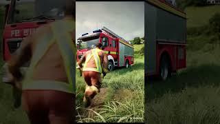 Miraculous Rescue: Horse Catches Fire#animals #shorts #rescue #respect #viralvideo #cute #horse