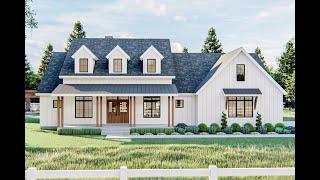 Modern Farmhouse Home Plan 62841DJ Virtual Tour!