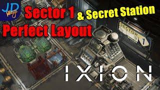 Sector 1 The Perfect Layout & Finding a Secret Station  IXION - New Player Guide, Tutorial