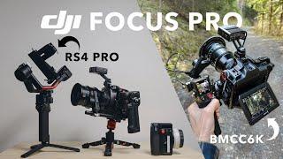 New DJI FOCUS PRO | REVIEW + RS4 PRO | Autofocus for my BMPCC6K and BMCC6K (Lidar Follow Focus)