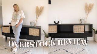 i bought furniture from overstock | Midcentury Media Console Review