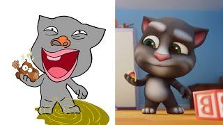 Laugh with My Talking Tom 2 Funny Drawing Meme  - NEW GAME | Funny Cartoon compilation Video