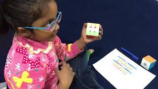 Indian Flag Pattern in 3*3*3 Rubik's Cube| 5 years Old Namya Making Indian Flag in 3*3*3 Cube