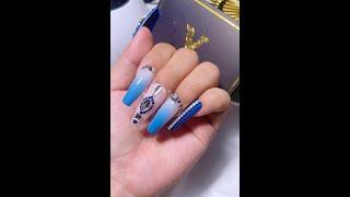 How to Apply Bling Rhinestones to Nails l DIY Nail Rhinestones for Beginner l 2022 New Nail Design