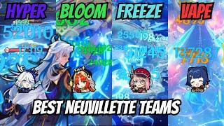 6 BEST / STRONGEST C0 NEUVILLETTE TEAMS | Spiral Abyss Showcase / Guide [ Genshin Impact ]