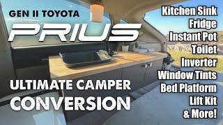 “Your Prius has a SINK?!” Tour of My Stealth Prius Camper Conversion (Gen II)