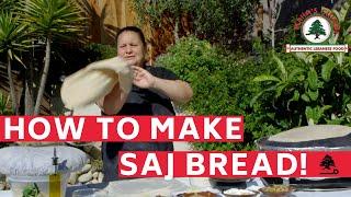 How to Make Saj Bread (khibiz Saj)